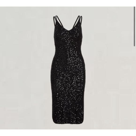 Ralph Lauren Collection Purple Label Sequin Cocktail Bodycon Midi Dress XL $3k - Picture 2 of 10